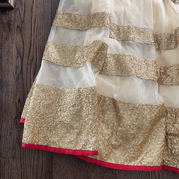 Indian lengha bottom with scarf - Picture 2 of 5